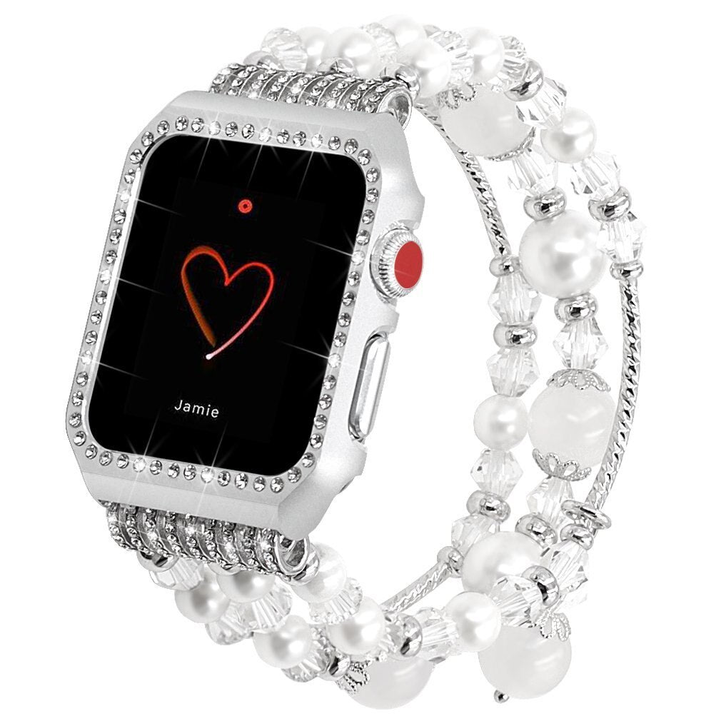 Metal Diamond Case+ band For Apple Watch Series 4 3 2 1 Bracelet Women Replacement watch strap for iWatch 38mm 42mm 40mm 44mm