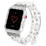 Metal Diamond Case+ band For Apple Watch Series 4 3 2 1 Bracelet Women Replacement watch strap for iWatch 38mm 42mm 40mm 44mm