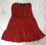 5Pcs/Set Adult Women Santa Claus Green Holiday Elf Christmas Costume Sweet Dress Christmas Xmas Outfit