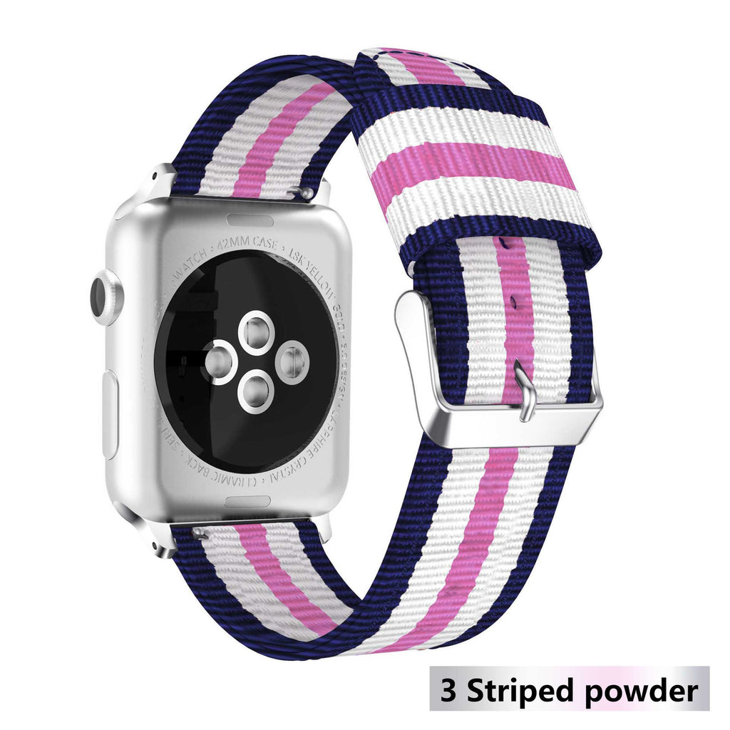 Nylon strap For Apple Watch 5 4 band 44mm/42mm iwatch 3 band 40mm/38m pulseira woven canvas wrist bracelet belt watch Accessories