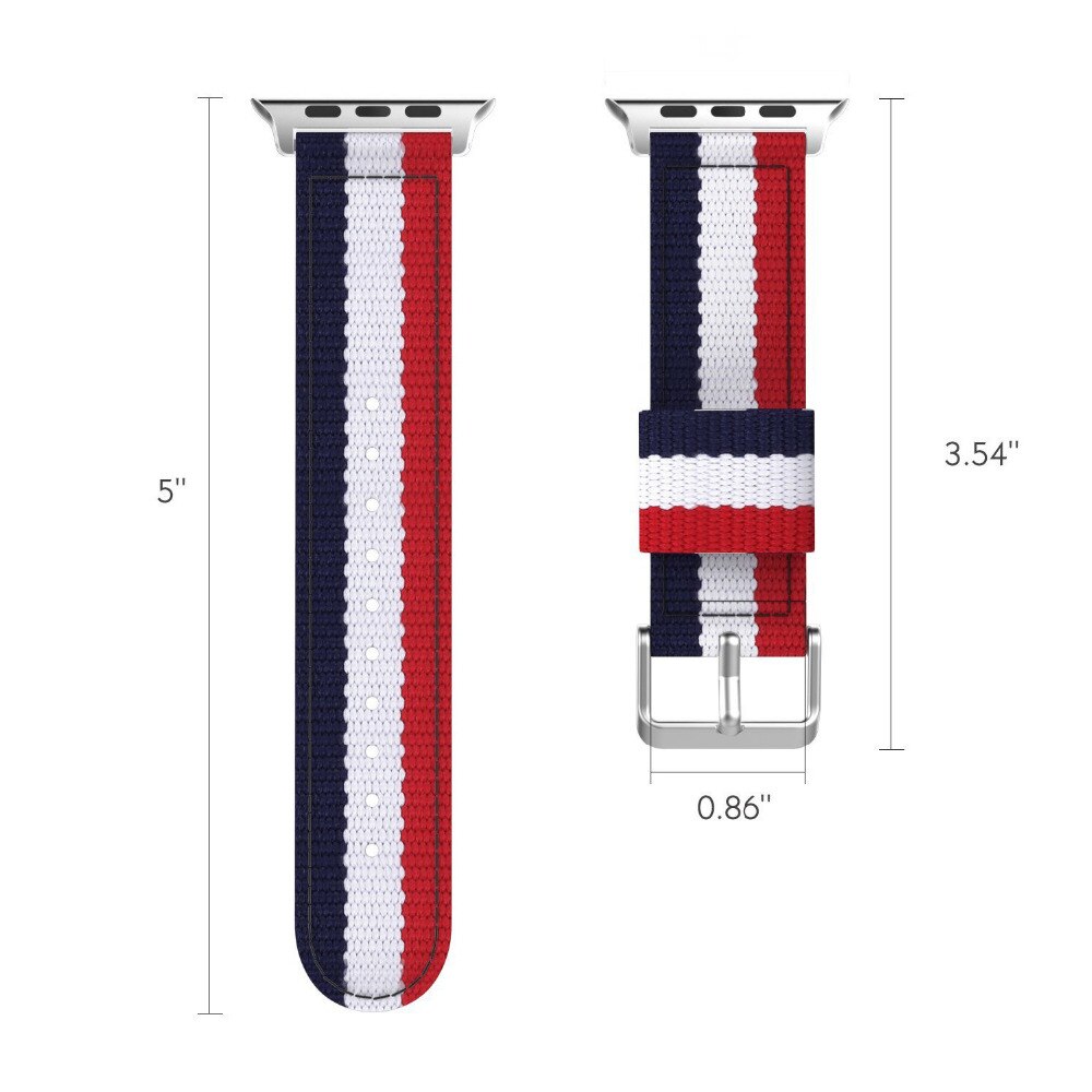Nylon strap For Apple Watch 5 4 band 44mm/42mm iwatch 3 band 40mm/38m pulseira woven canvas wrist bracelet belt watch Accessories