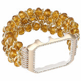 DAHASE Jewel Beads Metal Chain Bracelet for Apple Watch Band 38/42mm Bling Diamond Cover for iWatch Series 1/2/3 Wrist Strap