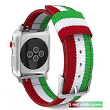 Nylon strap for Apple watch band 44mm 40mm iWatch band 42mm 38mm Stripe belt watchband bracelet apple watch series 3 4 5 se 6