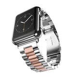 Stainless Steel Strap Wrist Band Replacement Durable Folding Metal Clasp for Apple Watch 44mm 40mm series 5 4 3 iwatch 38mm 42mm