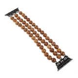Flexible Cord Pearl Agate Strap for Apple Watch Series 4 3 2 1 Band for iWatch Watchband Wrist Band Woman Fashion Bracelet