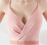 Women's Backless Strap Cross Slit Long Prom Dress Sexy Beads Prom Party Dress