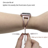 Diamond watch Bands For Apple Watch 38mm 42mm 40mm 44mm iwatch band Series 5 4 3 2 1 Stainless Steel strap Women Bracelet
