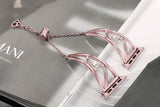 New Diamond watch strap For Apple Watch 38mm 40mm 42mm 44mm Bracelet Women Stainless Steel strap for iwatch Bands Series 5/4/3/2