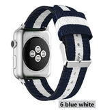 Nylon strap For Apple Watch 5 4 band 44mm/42mm iwatch 3 band 40mm/38m pulseira woven canvas wrist bracelet belt watch Accessories