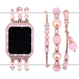 Metal Diamond Case+ band For Apple Watch Series 4 3 2 1 Bracelet Women Replacement watch strap for iWatch 38mm 42mm 40mm 44mm