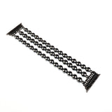 Flexible Cord Pearl Agate Strap for Apple Watch Series 4 3 2 1 Band for iWatch Watchband Wrist Band Woman Fashion Bracelet