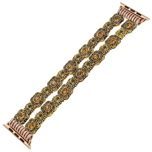 Luxury Agate Bead Watchband for iWatch Apple Watch 38mm 42mm Series 1 2 3 Women Band Flexible Strap Wrist Bracelet with Adapters