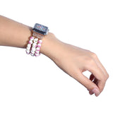 Ceramic Watchband for Apple Watch 44mm 40mm 38mm 42mm Smart Watch Band Strap Bracelet Ceramic Bead Watchband for iWatch SE 6 5 4