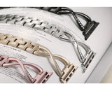 Women Watch band for Apple Watch Bands 38mm/42mm/40mm/44mm diamond Stainless Steel Strap for iwatch series 5 4 3 2 1 Bracelet