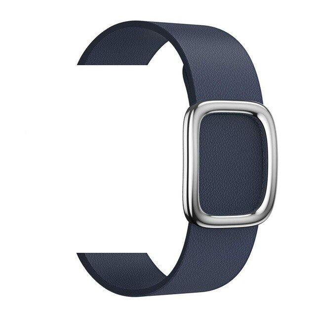 Leather loop bracelet Modern Buckle Band For Apple Watch Series 5 4 40mm/44mm bracelet strap for iWatch Series 3/2/1 38mm/42mm