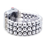 Fashion Jewelry Watch Strap for Iwatch 5 4 3 Bracelet Bead String Wristband Replacement Apple Watchband Women Girl Wriststrap