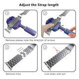 Stainless Steel Strap Wrist Band Replacement Durable Folding Metal Clasp for Apple Watch 44mm 40mm series 5 4 3 iwatch 38mm 42mm