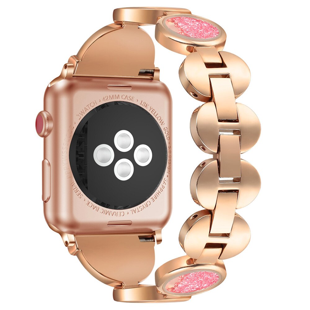 Diamond Band Strap For Apple Watch Iwatch 4 3 2 1 Band 42mm 44mm Stainless Steel Replace Strap For Band 38 40mm Woman Bracelet