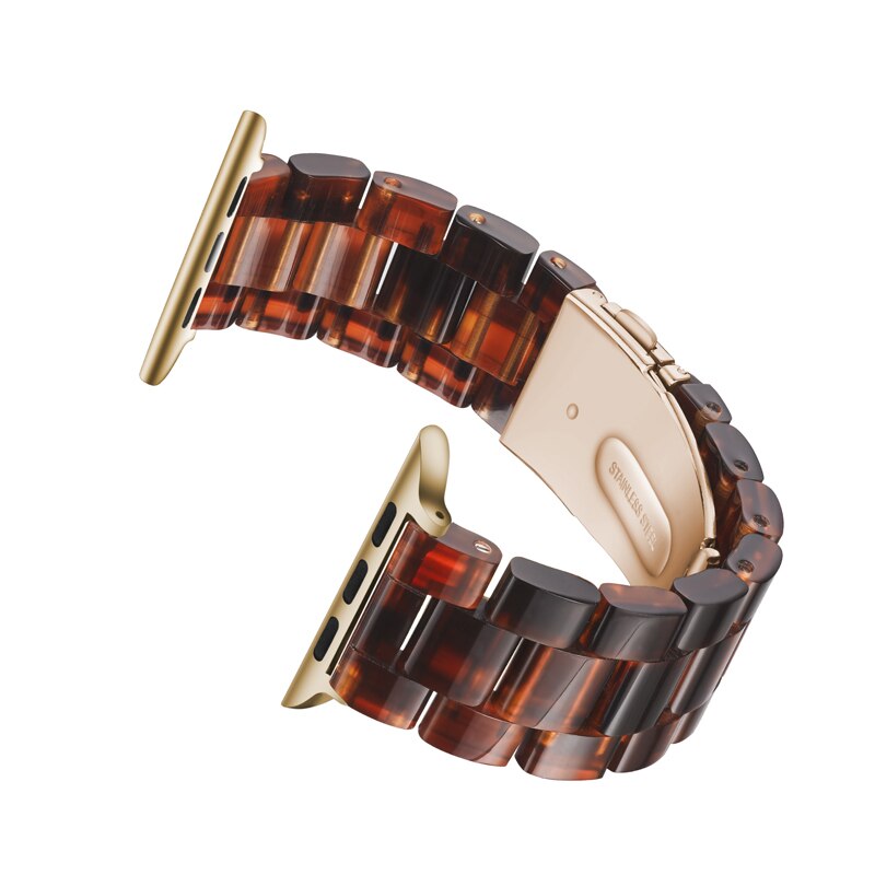 Resin strap for apple watch band 42mm 38mm 40mm 44mm correa pulseira watch band for iwatch Bracelet series 5 4 3 2 1 watchband
