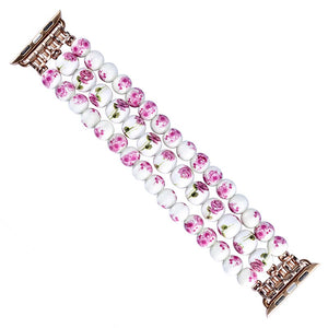 Ceramic Watchband for Apple Watch 44mm 40mm 38mm 42mm Smart Watch Band Strap Bracelet Ceramic Bead Watchband for iWatch SE 6 5 4