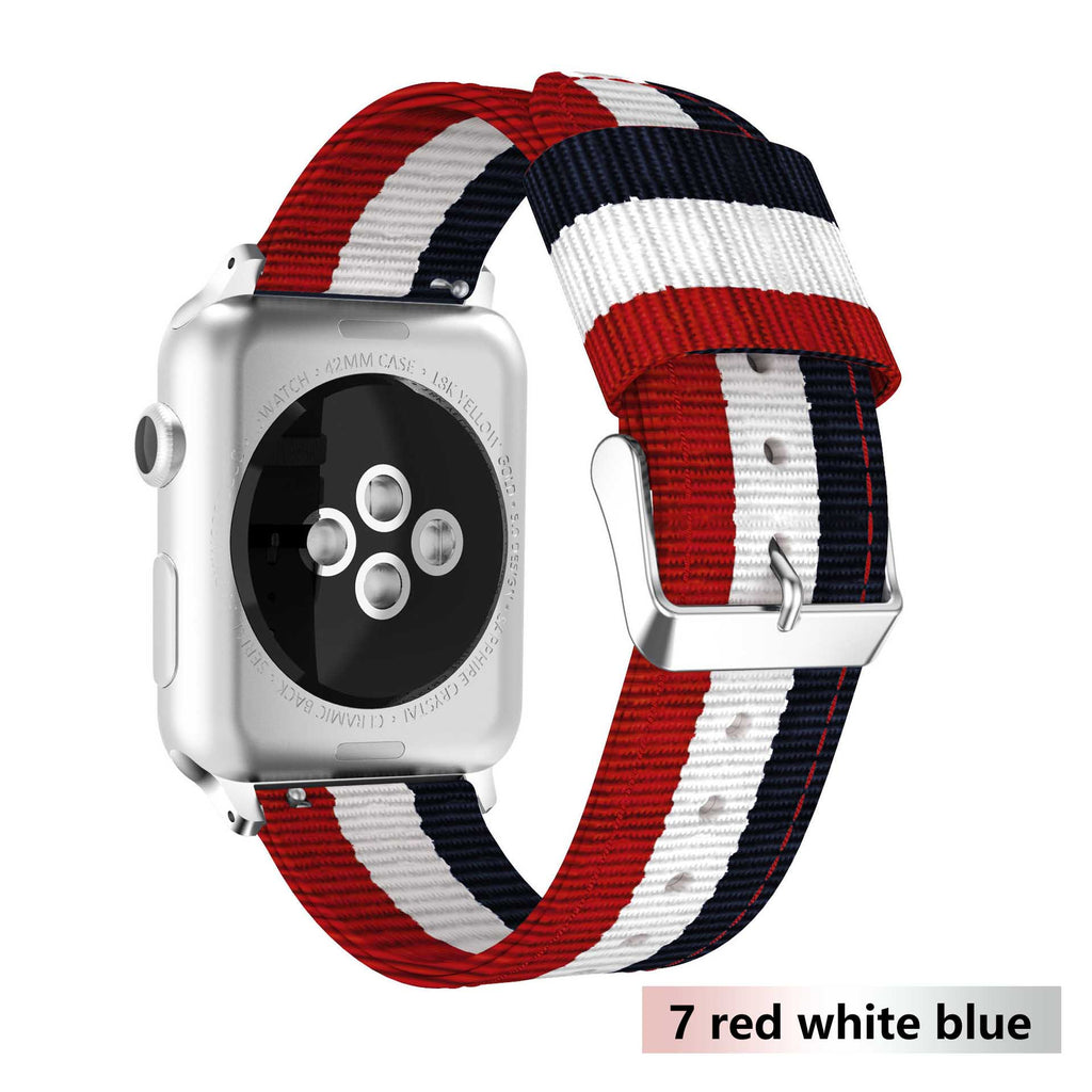 Nylon strap For Apple Watch 5 4 band 44mm/42mm iwatch 3 band 40mm/38m pulseira woven canvas wrist bracelet belt watch Accessories