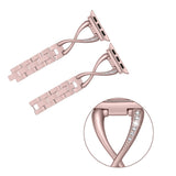 Women Watch band for Apple Watch Bands 38mm/42mm/40mm/44mm diamond Stainless Steel Strap for iwatch series 5 4 3 2 1 Bracelet