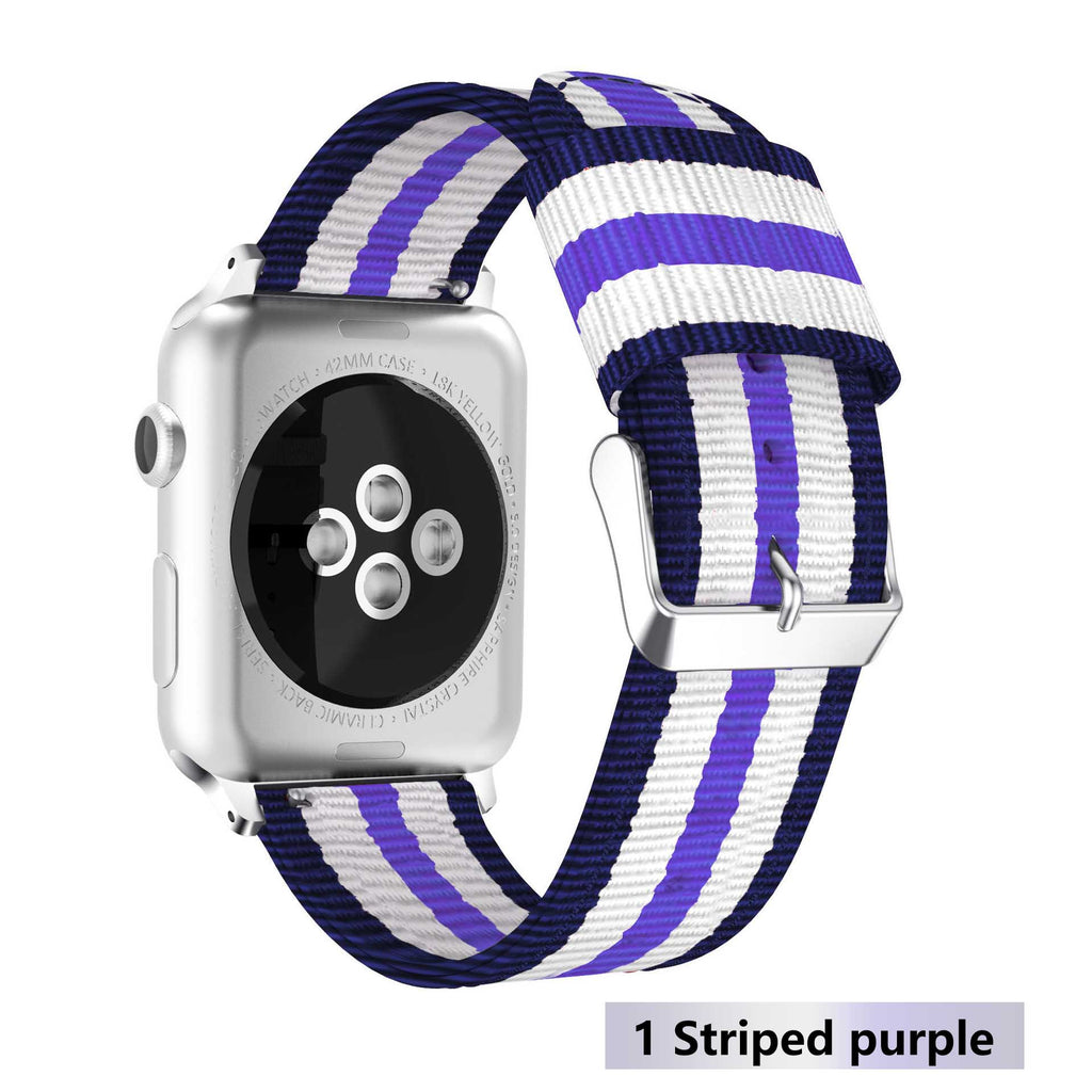 Nylon strap For Apple Watch 5 4 band 44mm/42mm iwatch 3 band 40mm/38m pulseira woven canvas wrist bracelet belt watch Accessories