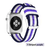 Nylon strap For Apple Watch 5 4 band 44mm/42mm iwatch 3 band 40mm/38m pulseira woven canvas wrist bracelet belt watch Accessories