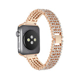 Diamond Strap For Apple Watch band 44mm 40mm 42mm 38mm Luxury watchband Stylish Crystal belt bracelet iWatch series 3 4 5 se 6