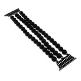 Flexible Cord Pearl Agate Strap for Apple Watch Series 4 3 2 1 Band for iWatch Watchband Wrist Band Woman Fashion Bracelet