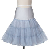 White Women Tulle Skirts Underskirt Rockabilly Dance Petticoat Black Crinoline Retro Vintage Tutu Skater Ball Gown