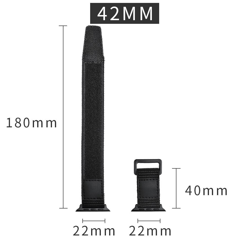 Nylon strap for Apple watch band 44mm 40mm 42mm 38mm Accessories Sport loop watchband belt bracelet iWatch serie 3 4 5 se 6 band