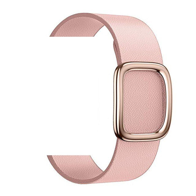 Leather loop bracelet Modern Buckle Band For Apple Watch Series 5