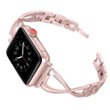 Women Watch band for Apple Watch Bands 38mm/42mm/40mm/44mm diamond Stainless Steel Strap for iwatch series 5 4 3 2 1 Bracelet