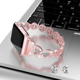 Diamond Stainless Steel strap For Apple Watch band 38mm 42mm 40mm 44mm Bracelet woman watchband for iWatch Series 4 3 2 1 belt