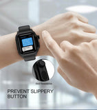 Waterproof Shock Proof Impact Resistant case for Apple Watch series 3 2 Soft Silicone band for iwatch band 42mm accessories