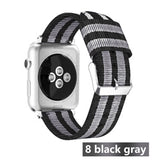 Nylon strap For Apple Watch 5 4 band 44mm/42mm iwatch 3 band 40mm/38m pulseira woven canvas wrist bracelet belt watch Accessories