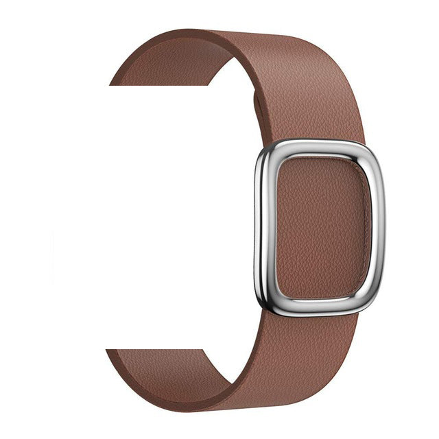 Leather loop bracelet Modern Buckle Band For Apple Watch Series 5 4 40mm/44mm bracelet strap for iWatch Series 3/2/1 38mm/42mm