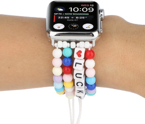 Lucky Beading Watch Band Strap Compatible with Apple Watch 38/40/42/44mm for iWatch Series 1/2/3/4/5