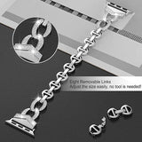 Women Jewelry Stainless Steel Strap for Apple Watch Band 44/40mm 38/42mm Diamond Belt for iWatch Bands Serie SE 6 5 4 3 Bracelet