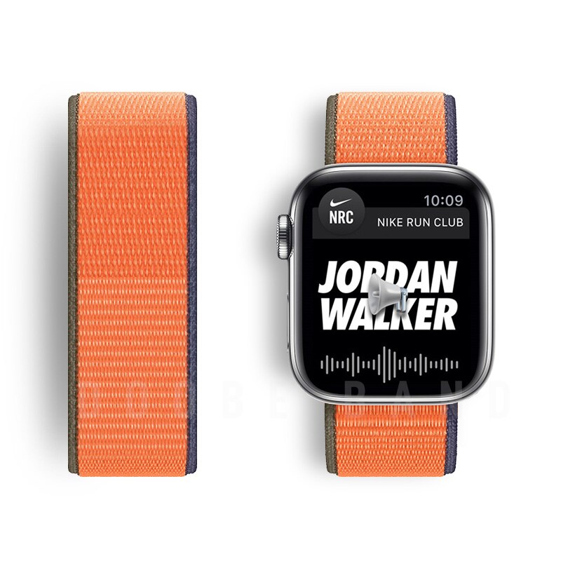 Nylon Loop Strap For Apple Watch band 44mm 40mm 42mm 38mm Smartwatch Watchband correa Sport belt Bracelet iWatch Series 4 5 SE 6