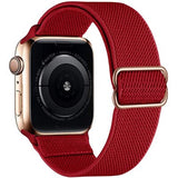 Adjustable Elastic Nylon solo Loop Strap for Apple watch band 44mm 40mm 38mm 42mm Scrunchie bracelet iWatch series 3 4 5 6 se