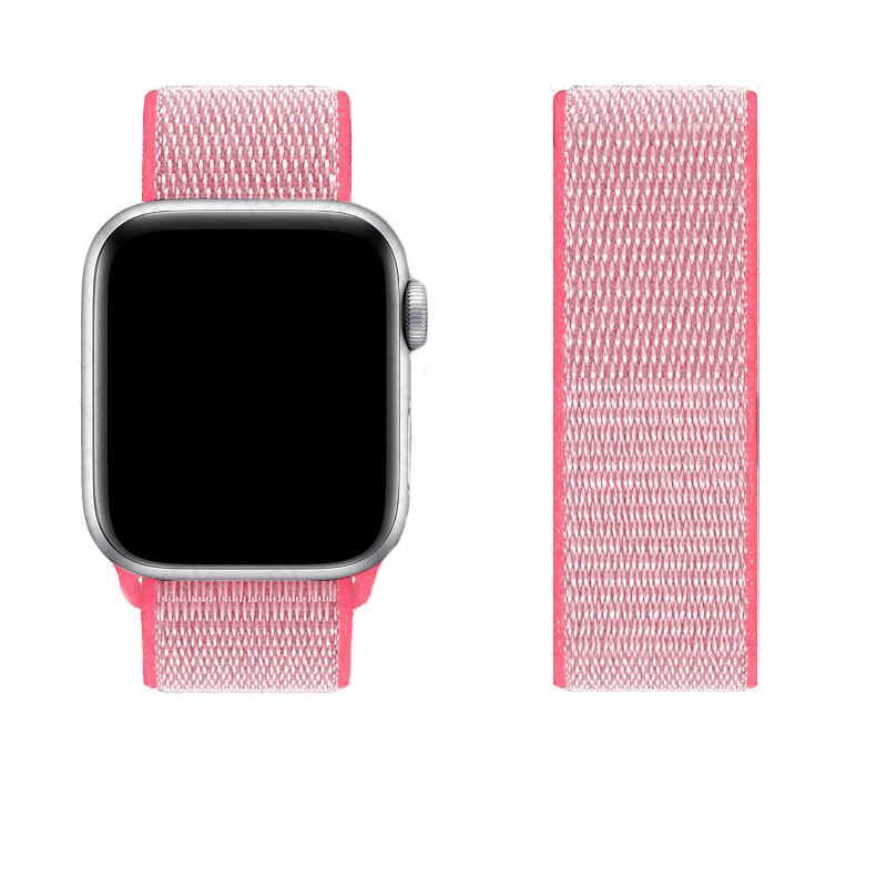 Nylon Loop Strap For Apple Watch 6/SE/5/4 42MM 44MM Band Replacement Wristband For iwatch 3/2/1 38MM 40MM Bracelet Accessories