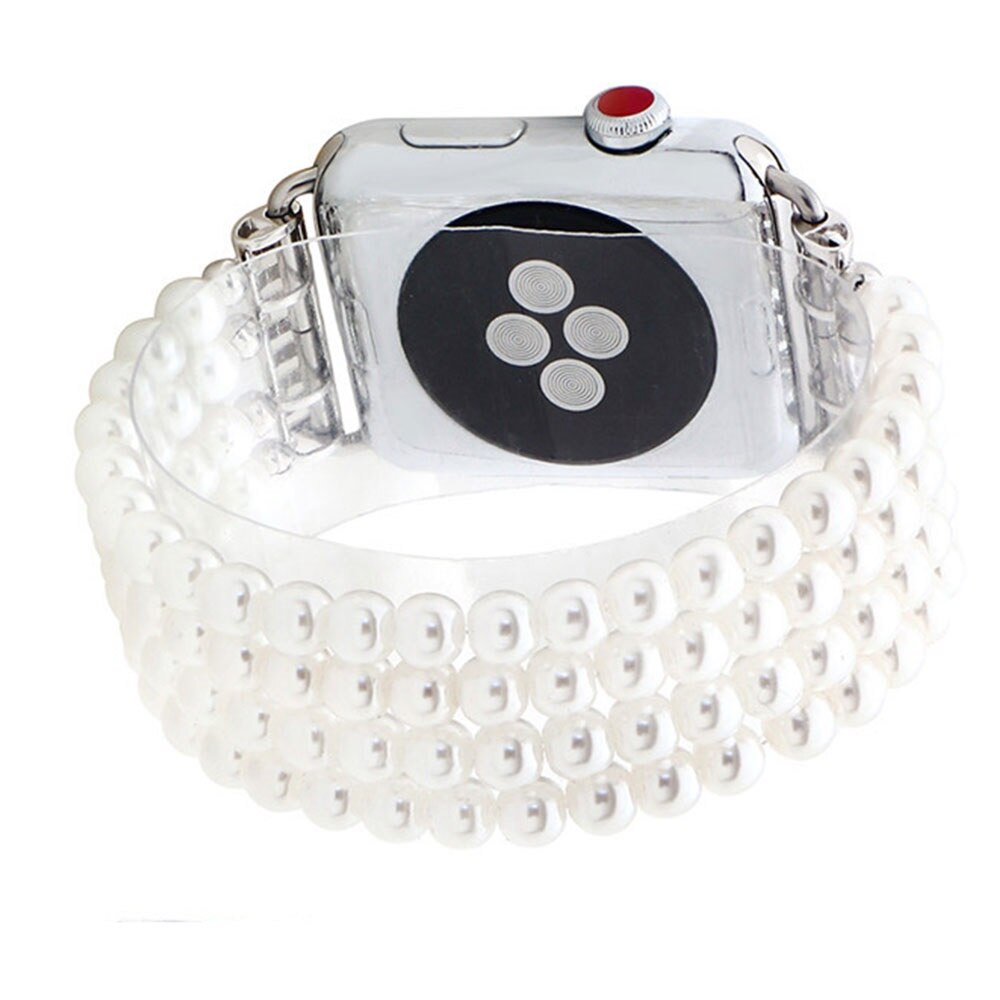 Fashion Jewelry Watch Strap for Iwatch 5 4 3 Bracelet Bead String Wristband Replacement Apple Watchband Women Girl Wriststrap