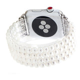 Fashion Jewelry Watch Strap for Iwatch 5 4 3 Bracelet Bead String Wristband Replacement Apple Watchband Women Girl Wriststrap