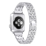 women Diamond watch strap For Apple Watch Band 38mm 42mm 40mm 44mm stainless steel strap iWatch series 5 4 3 2 1 bracelet belt
