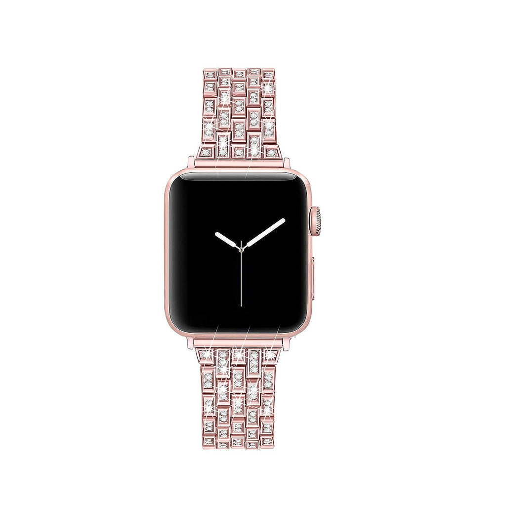 women Diamond watch strap For Apple Watch Band 38mm 42mm 40mm 44mm stainless steel strap iWatch series 5 4 3 2 1 bracelet belt