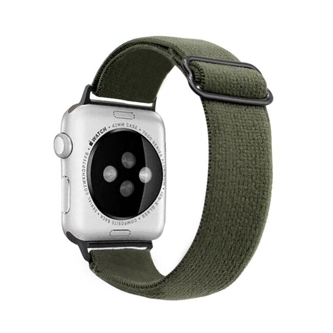 Nylon Strap For Apple Watch Strap 44/40/42/38mm Bohemia Braid Adjustable Elastic Band Bracelet iWatch Series 6 SE 5 4 3 2 1