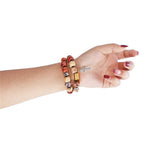 Fashion Detachable Wooden Beads Bracelet for Apple Watch SE Band Series 6 5 4 3 Women Jewelry Strap 40mm 44mm 38mm 42mm Belt