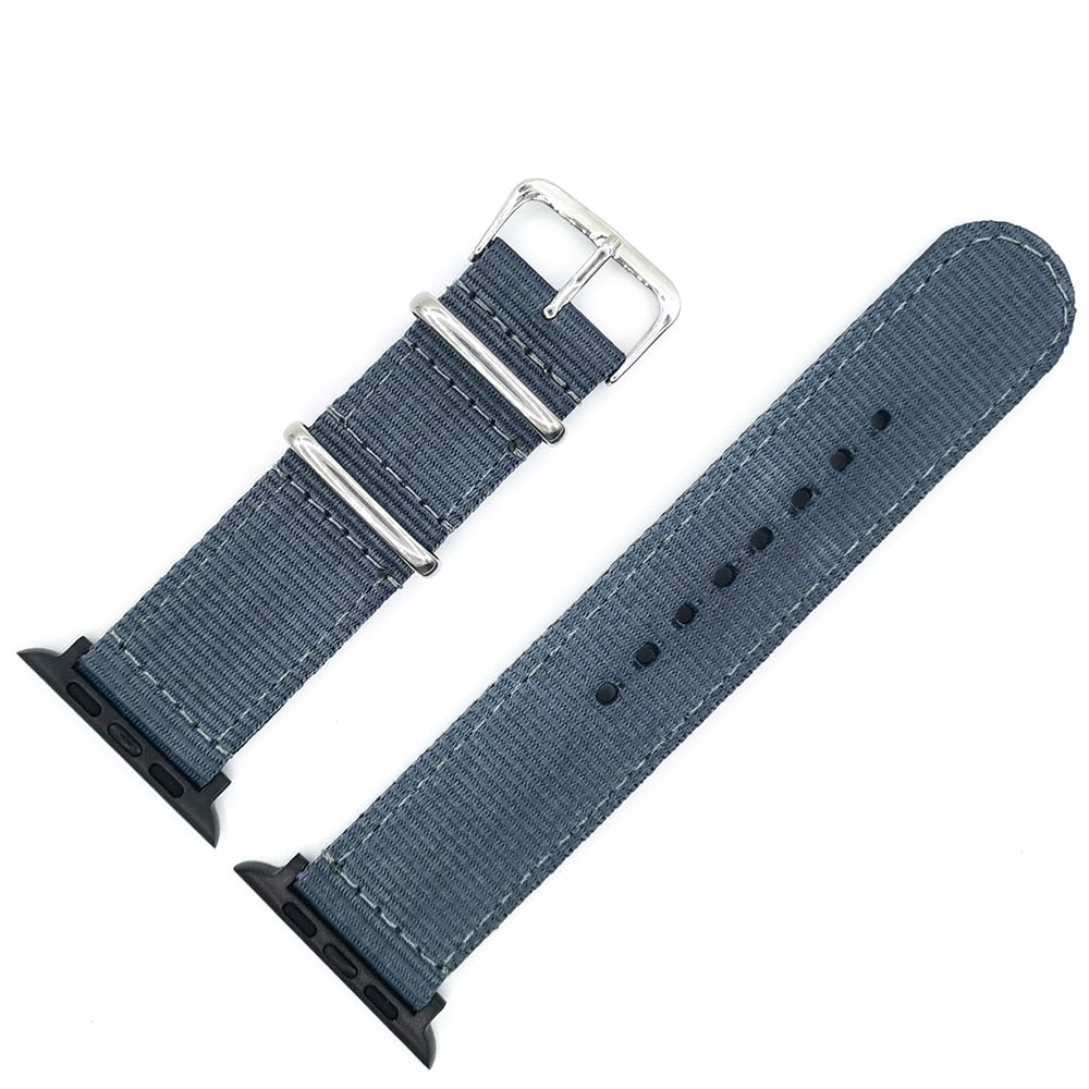 Nylon Watchband for Apple Watch Band Series 6 se/5/4/3/2/1 Sport Belt Watch Bracelet 40/38 mm 42mm/44mm Strap for iwatch Band